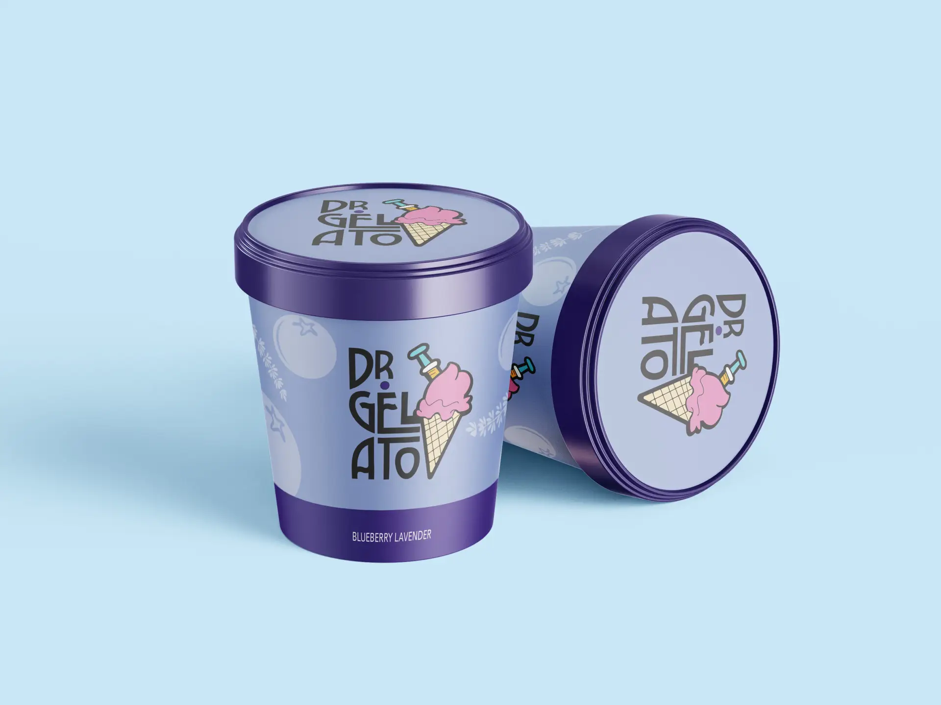 Blueberry Lavender Dr. Gelato